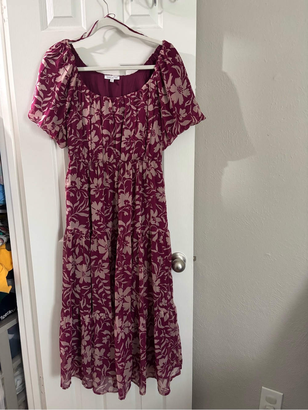 Patrons of Peace Wine Pink Floral Maxi Dress